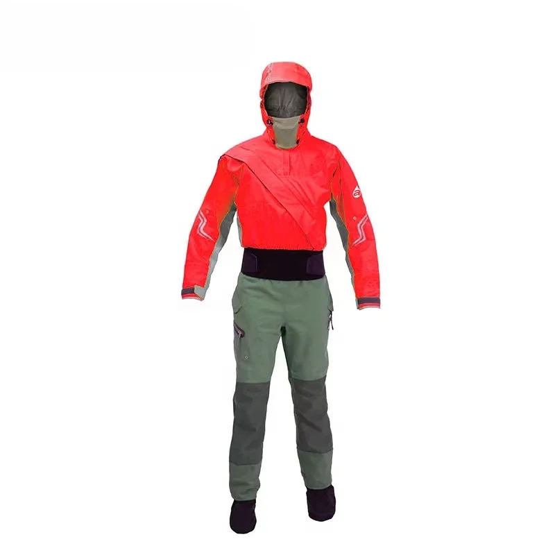 High Quality 3 Layers Waterproof Women drysuits Whitewater Kayaking Paddling Fishing Rafting Canoe drysuit