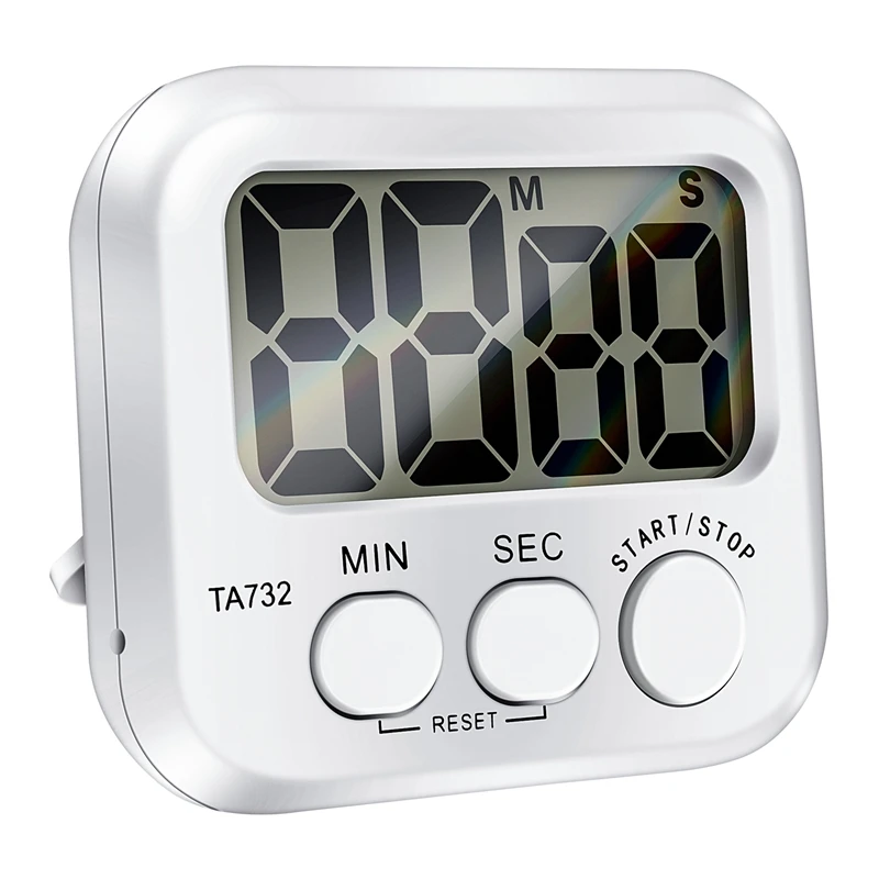 

Digital Kitchen Timer, Large Screen Large Font Display, Magnetic Back Cooking Timer, Loud Alarm