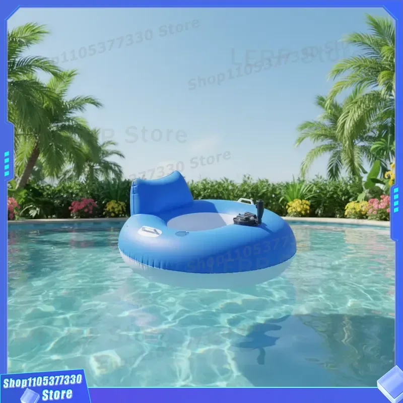 Foldable Electric Inflatable Floating Pad With Built In Propeller For Outdoor Swimming Pool Water Leisure Activity Mat New