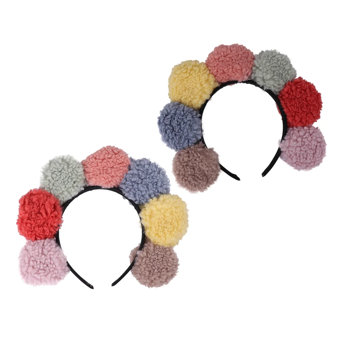 2 Pcs Lovely Headdress Face Washing Headwraps Headband Elastic Cloth Headhoops Sunflower Shape Hair