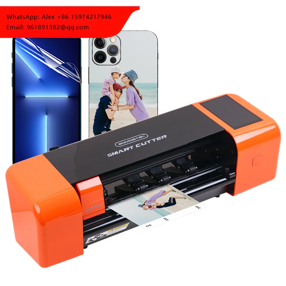 

Somostel SMS-FC12 Smart Customized Fully Automatic Mobile Phone Screen Protector Cutting Machines Hydrogel Film Maquina De Corte