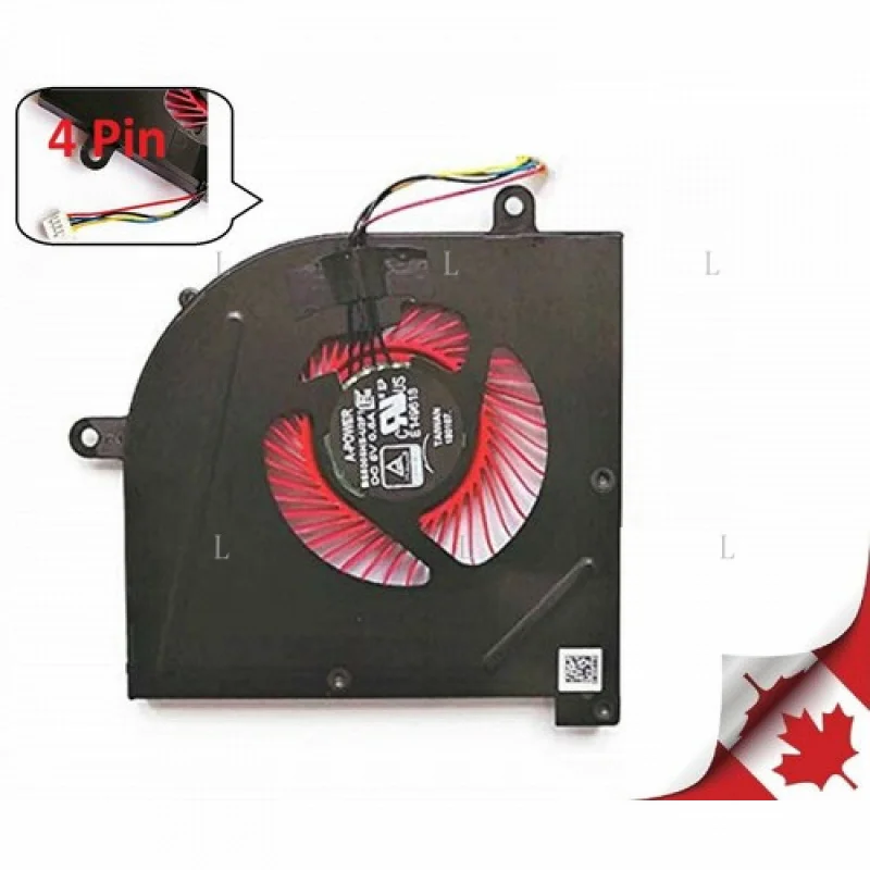 

L оригинальный новый вентилятор охлаждения процессора для MSI GS63VR и GS73VR Stealth Pro BS5005HS-U2F1 *