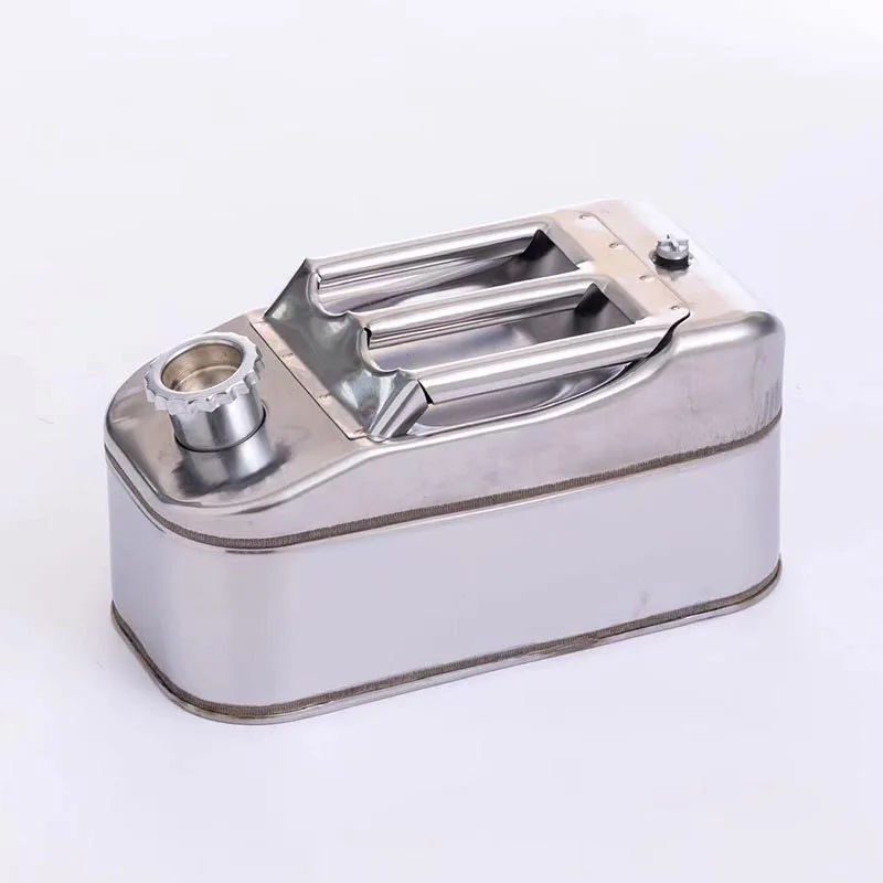 Motorcycle Car 201 Thicken Stainless Steel Spare Oil Drum 40L-10L Fuel Can Spout System Cold-Rolled Plate Bucket Petrol