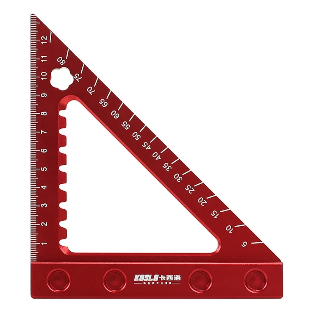 Precision Triangle Angle Protractor Layout Measurement Ruler, 45/90 Degree Right Angle Carpentry Squares Scriber