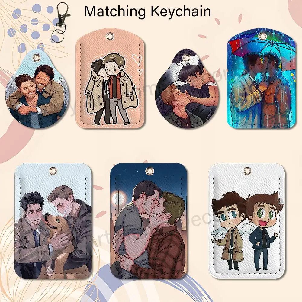 D-Destiels-S Fanart Keychain Holder Suitable For Subway Bank Card Air Tag Bus Card Case Holder Wallet Card Textured pattern