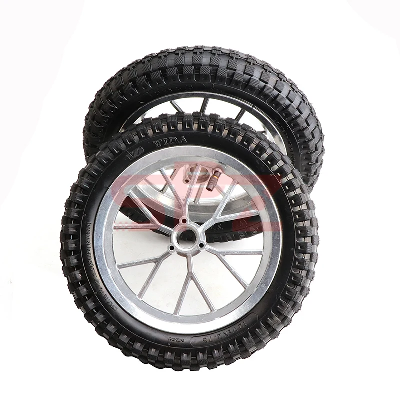 1PC 12 1/2 X 2.75 Front or Rear Wheel Assembly 12 1/2X2.75 Tire for Razor Dirt Bike Rocket MX350 MX400 Mini Dirtbike