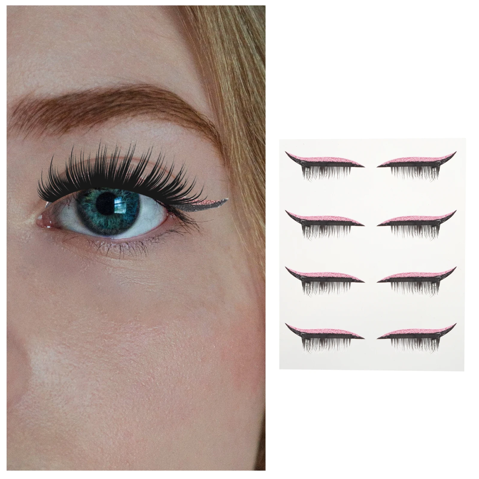 

Adhesive Eye Makeup Eyeliner Sticker Waterproof Temporary Eyeliner Strips For Women Men Masquerade Party Cosplay Festival