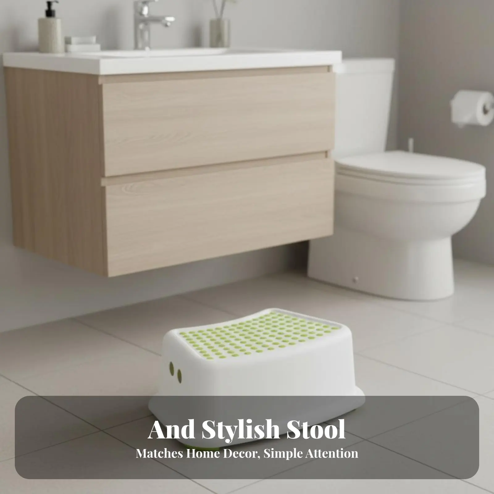 

Детская подставка-табурет с нескользящей поверхностью, устойчивая основа, прочная конструкция для малышей, для ванной комнаты, кухни