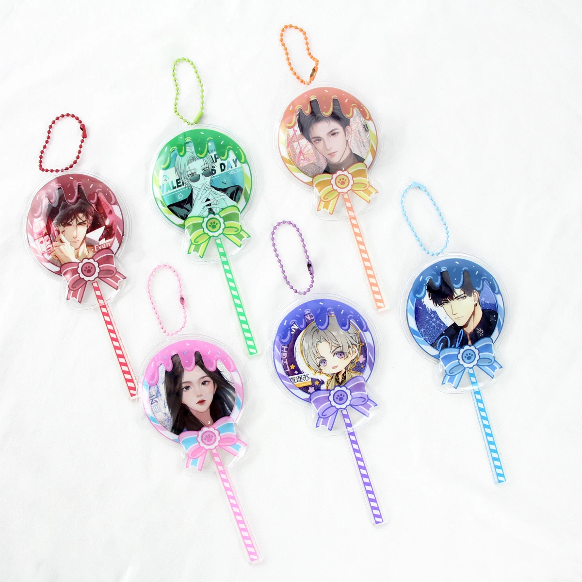 Lollipop shaped Badges Pin Case Protective for Anime Accessories Girl Anime DIY Pins Display Decoration PVC Case