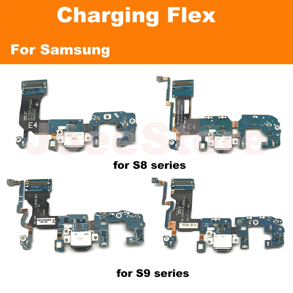 1pcs Charging Dock Port Connector Flex Cable For Samsung Galaxy S8 S9 Plus G950F G955F G950U G960F G965F USB Charger Parts