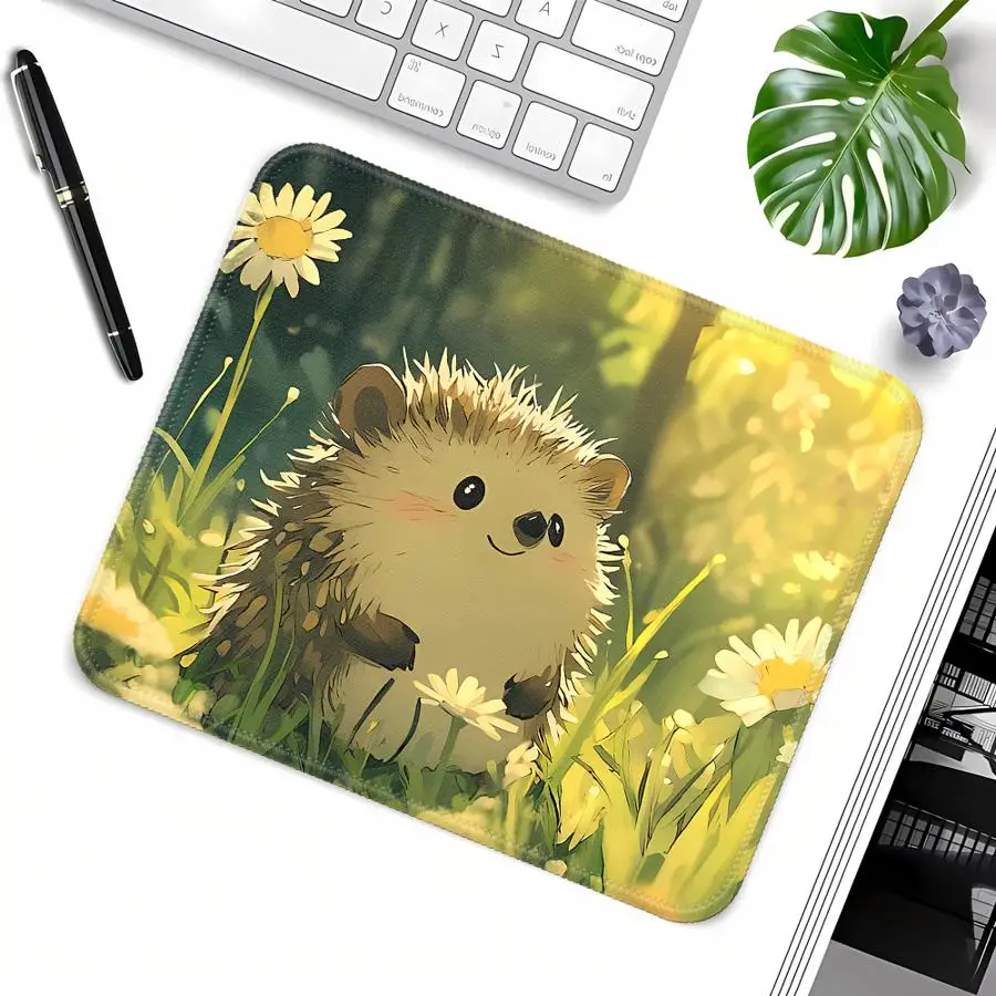 Forest Cute Hedgehog Waterproof Mouse Pad Computer Laptop Pad Keyboard Mouse Pad Game Console Pad Desk accessories office Pad