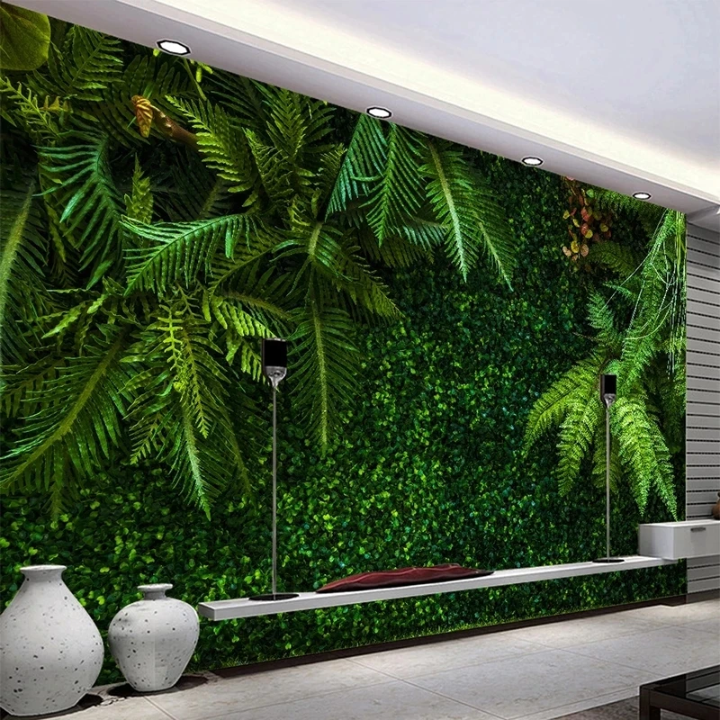 3D Printing Cafe - Custom 3D Wallpaper Rainforest Green Leaves
