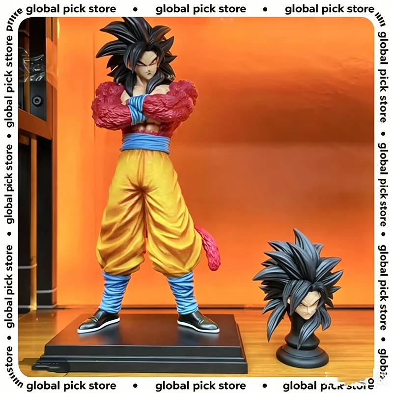 

Jt Anime Dragon Ball Figure Super Saiyan 4 Son Goku Statue Pvc Collection Model Toys Desktop Decoration Figurine Gift 32cm Toy