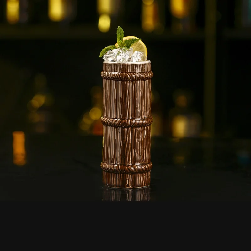 410 مللي السيراميك تيكي القدح الخزف الإبداعي البيرة النبيذ القدح كوب بار أداة #2