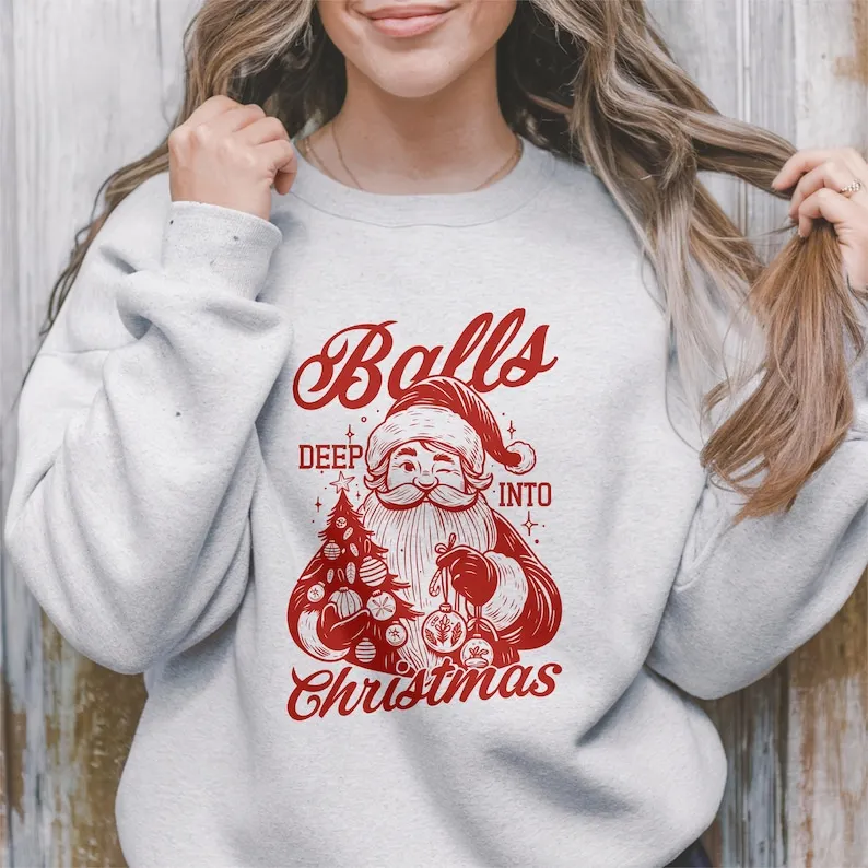 Humorous Holiday Sweater Funny Christmas Gift for Him or Her Party Letters Pattern Hipster All-match Unisex Loose Pullover