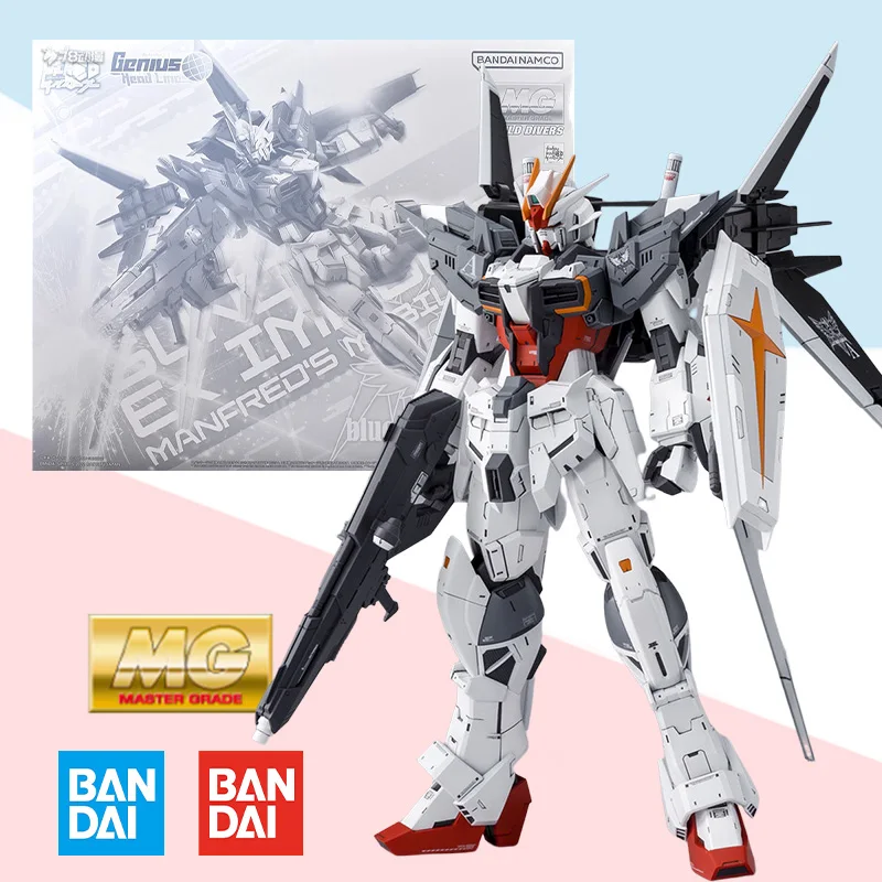 Bandai Original box PB Limited MG 1/100 GUNDAM EX IMPULSE full Action Anime PVC Robot model kit Assembly toy gift for kids