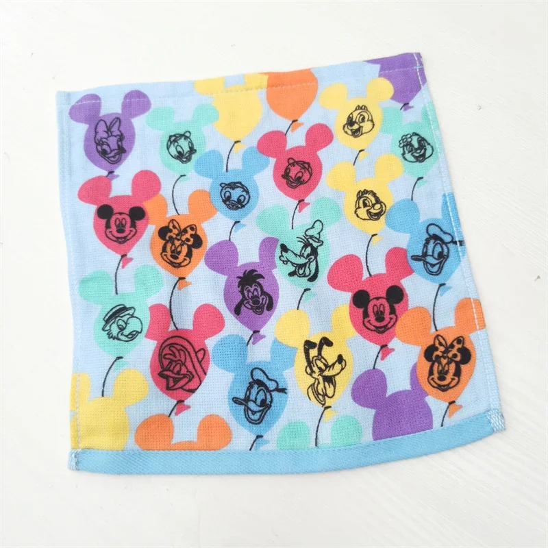 Disney Towel Cartoon Cotton Children Kids Handtowel Boy Girl Adult Face Towel Minnie Mickey Mouse Water Absorbing Towel 24x24cm