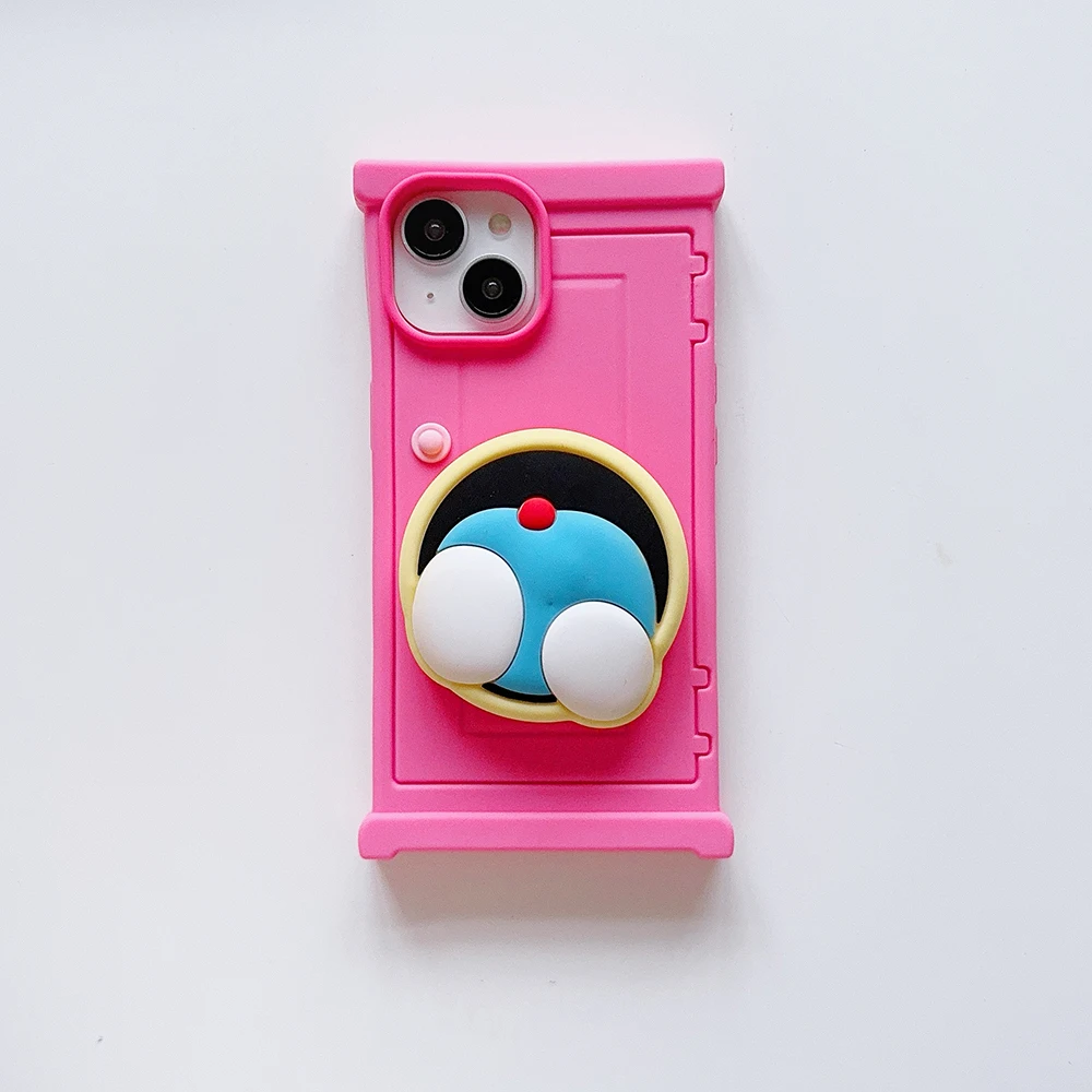 3D Stereoscopic Doraemons Phone Case for IPhone 15 14 13 12 11 Pro Max Silicone Soft Anti-fall Back Cover