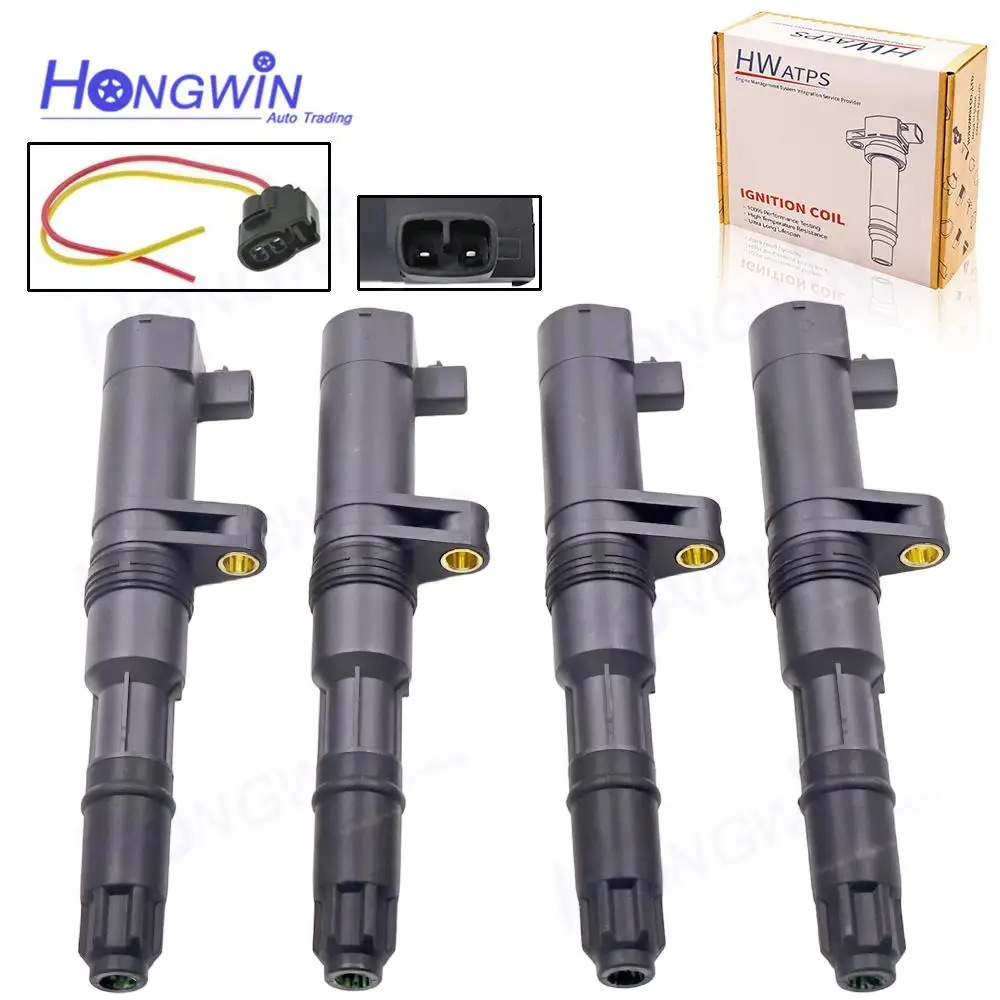 

4PCS 7700107177 22448-00QAA Ignition Coil Plug For Renault Clio Espace Grand Scenic Kangoo Laguna Logan Megane Nissan Opel