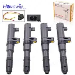 4PCS 7700107177 22448-00QAA Ignition Coil Plug For Renault Clio Espace Grand Scenic Kangoo Laguna Logan Megane Nissan Opel