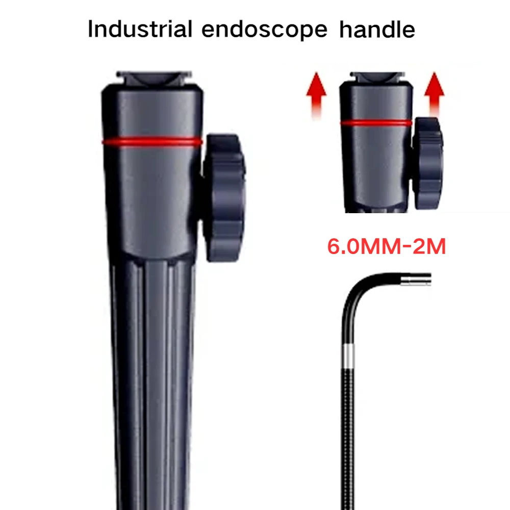 

360 ° Вращающаяся промышленная ручка эндоскопа, артикулирующий бороскоп для ремонта дома двигателя автомобиля
