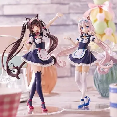 Nekopara Figure Statue 20cm Character Parade Vanilla Chocola Kawaii Girl Collectible Figurines PVC Model Doll Toys Gifts