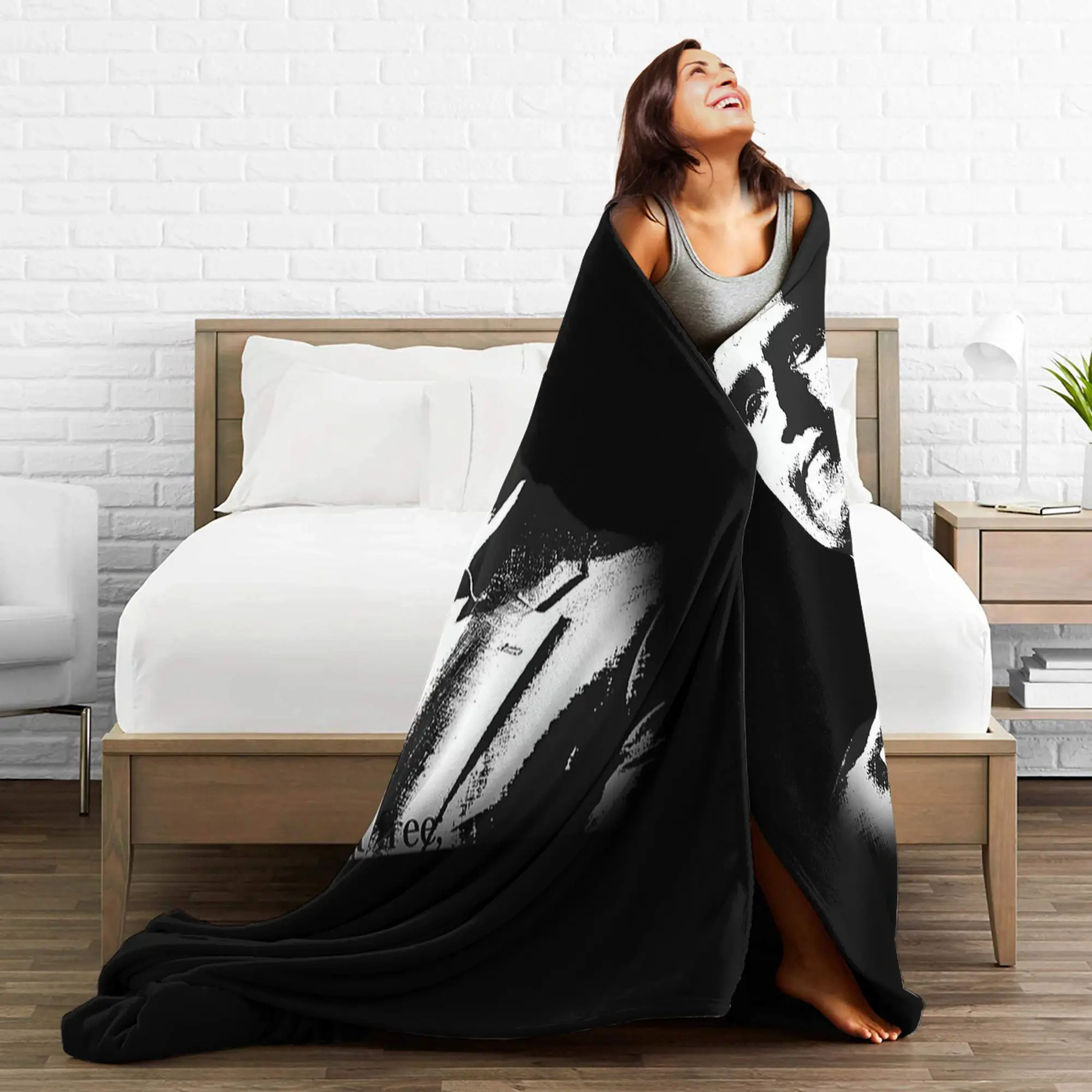 تشارلي كيرك إقتباس الرسم بطانية لينة دافئة مضحك أفخم رمي بطانية للطلاب غرفة المعيشة الفانيلا المفرش غطاء السرير #5