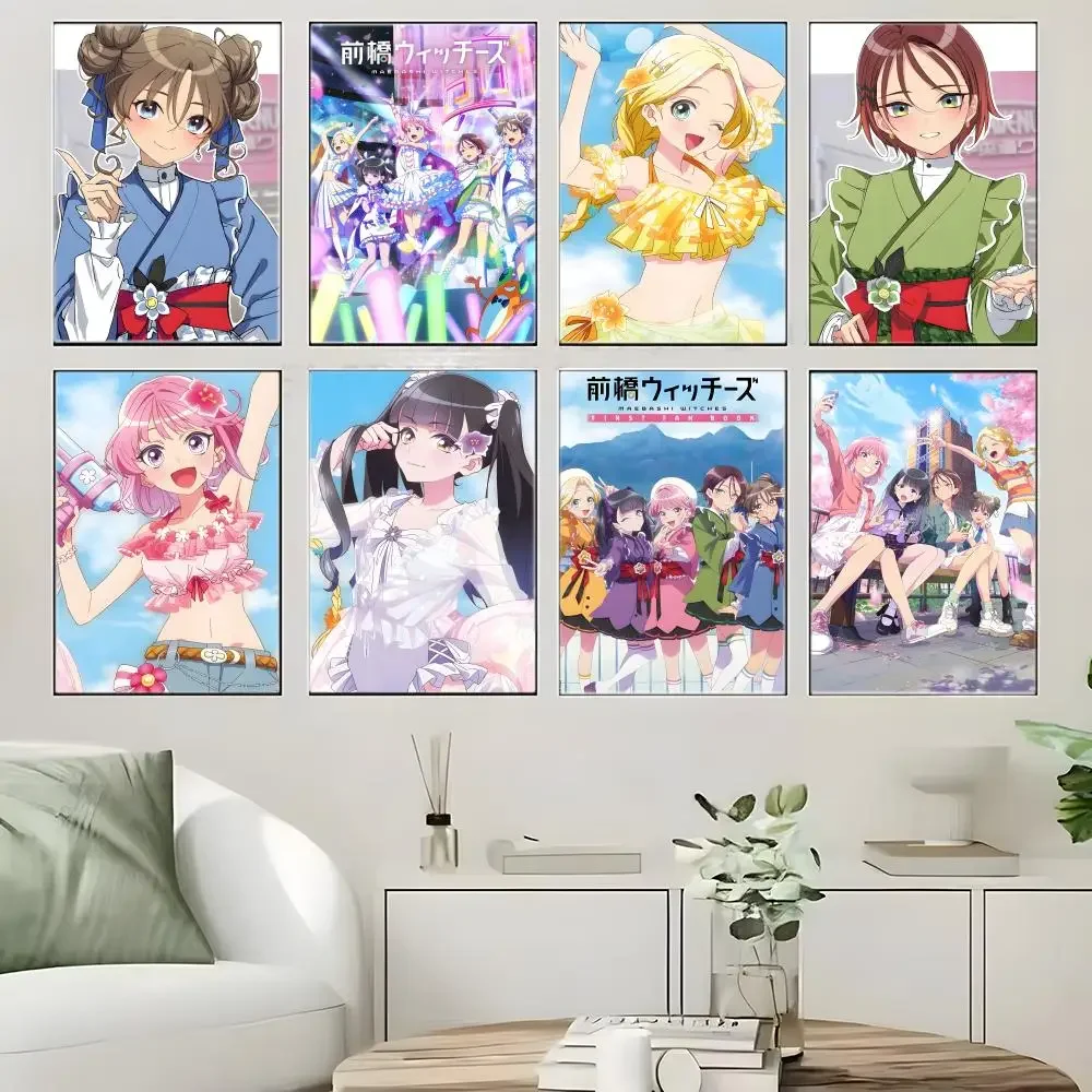 Fantasy Anime M-Maebashi Witches Poster Crease Free Waterproof Durable All Space Wall Decor