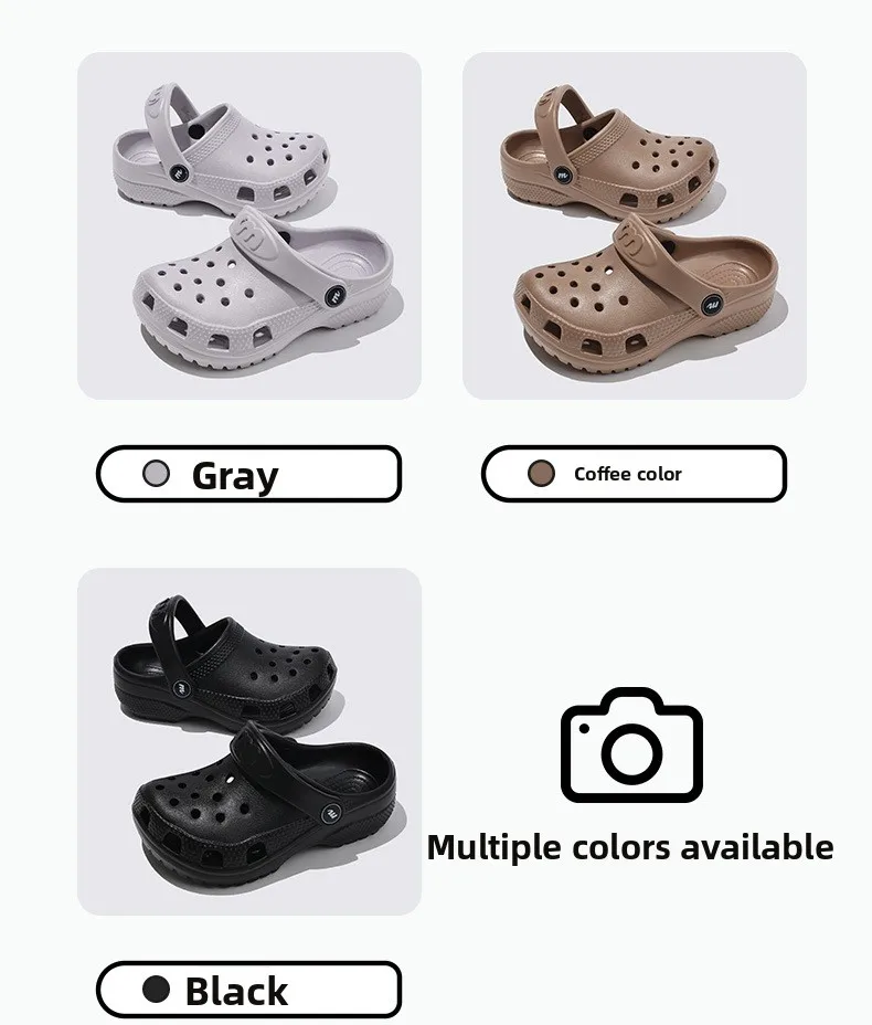 2026 Kinder Mädchen Jungen Lochschuhe Sommer Rutschfeste Outdoor-Sandalen Geschlossene Zehenpartie Weiches Gefühl Strandpantoffeln Dicker Boden Weicher Boden – Detail 11