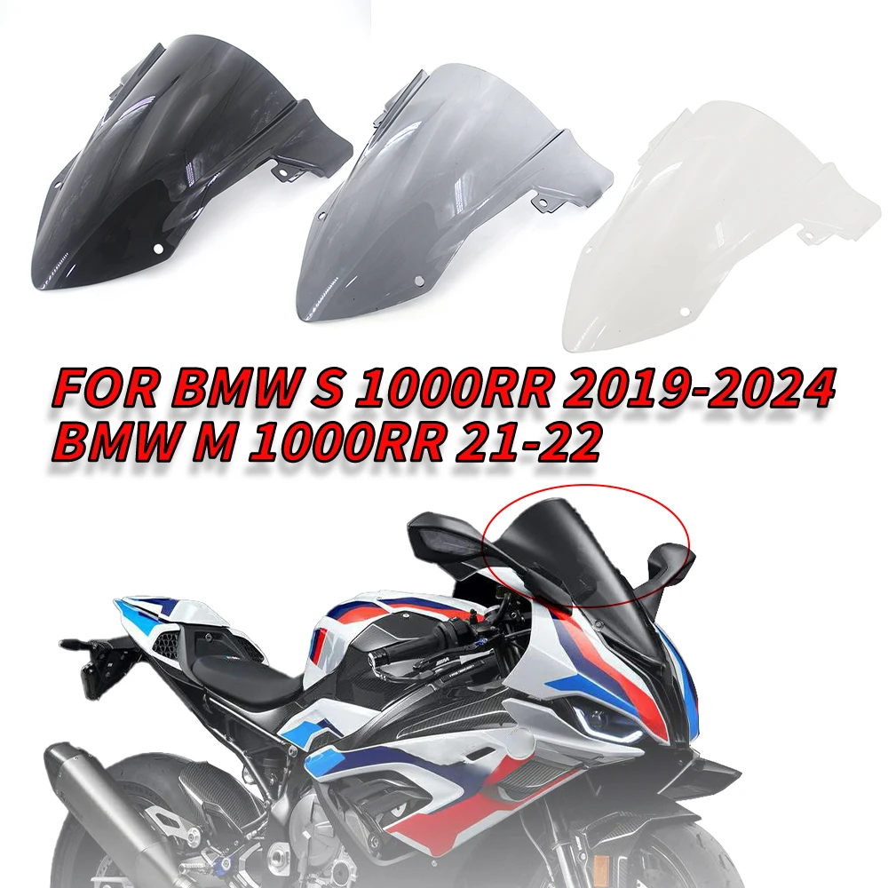 

Motorcycle Equipments For BMW S1000RR 19-24 Windscreen Windshield Wind Deflectors Front Wind Glass S1000RR 2019-2024