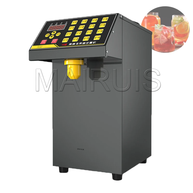 

Syrup Dispenser 8L Square Bucket Fructose Machine White Bubble Tea Machine Milk Tea Shop Equipment