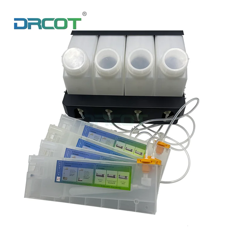 

4 color CISS ink bottle system for Eco-solvent Printer Roland RS640/740 Mutoh VJ 1604 MIMAKI JV33 Printer 4 tanks+4 cartridges