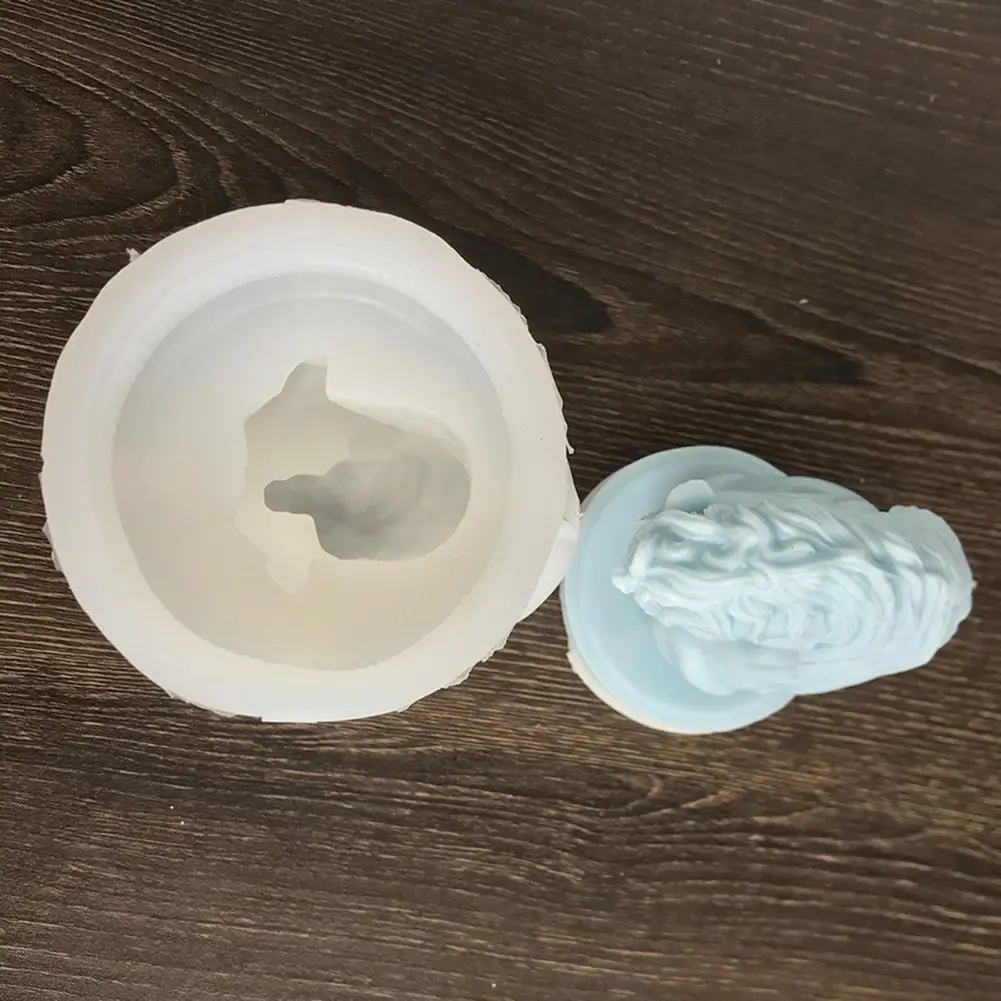 Horse Head Mold Horse Head Sculpture Silicone Mold 3d Candle Plaster Resin Making Non-sticky Reusable Craft Supplies Home Decor