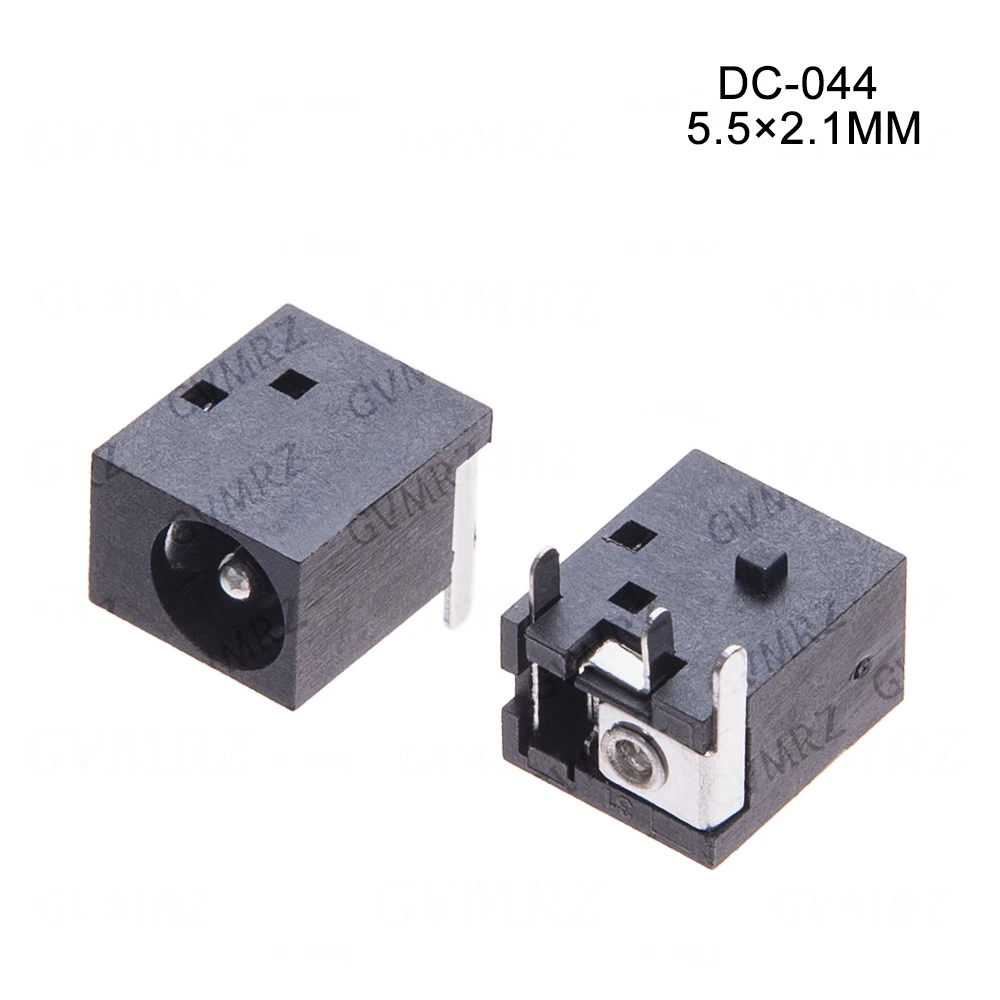 10PCS DC power jack socket female dc044 dc044a 5.5*2.1MM DC044/044A  Integrated circuit 5.5x2.1