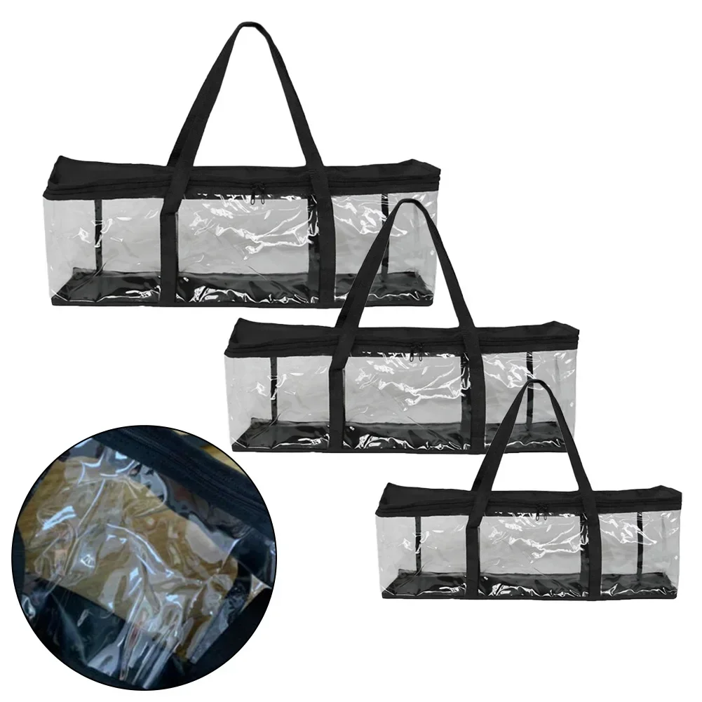 1pc Transparent Tool Bag Clear Shoulder Bag Large Capacity Waterproof PVC Bag Crossbody Bag For Sports Games