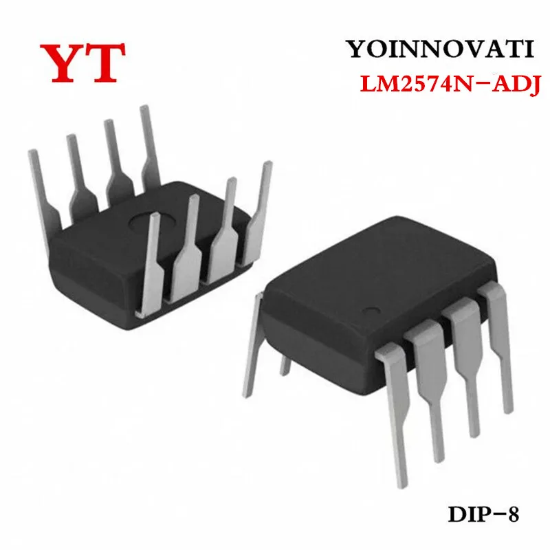 10 pcs LM2574N-ADJ LM2574N LM2574 IC REG BUCK ADJ 0.5A 8-DIP