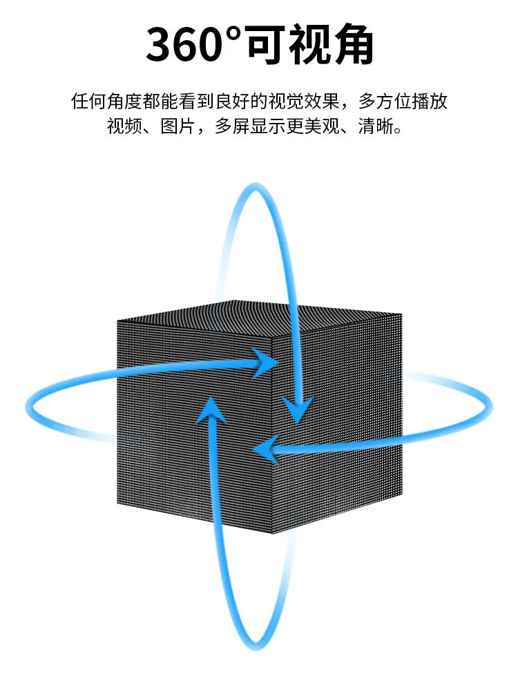 LED advertising screen Outdoor full color led Rubik's Cube screen Right angle screen