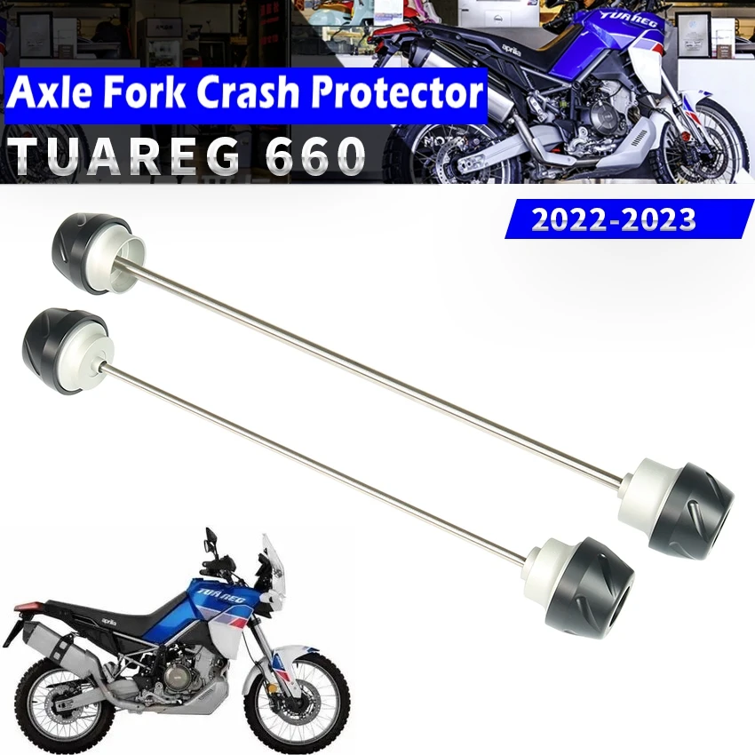 

Motorcycle Front Rear Wheel Axle Fork Crash Protector Slider Stand Screw For Aprilia Tuareg 660 2022-2023