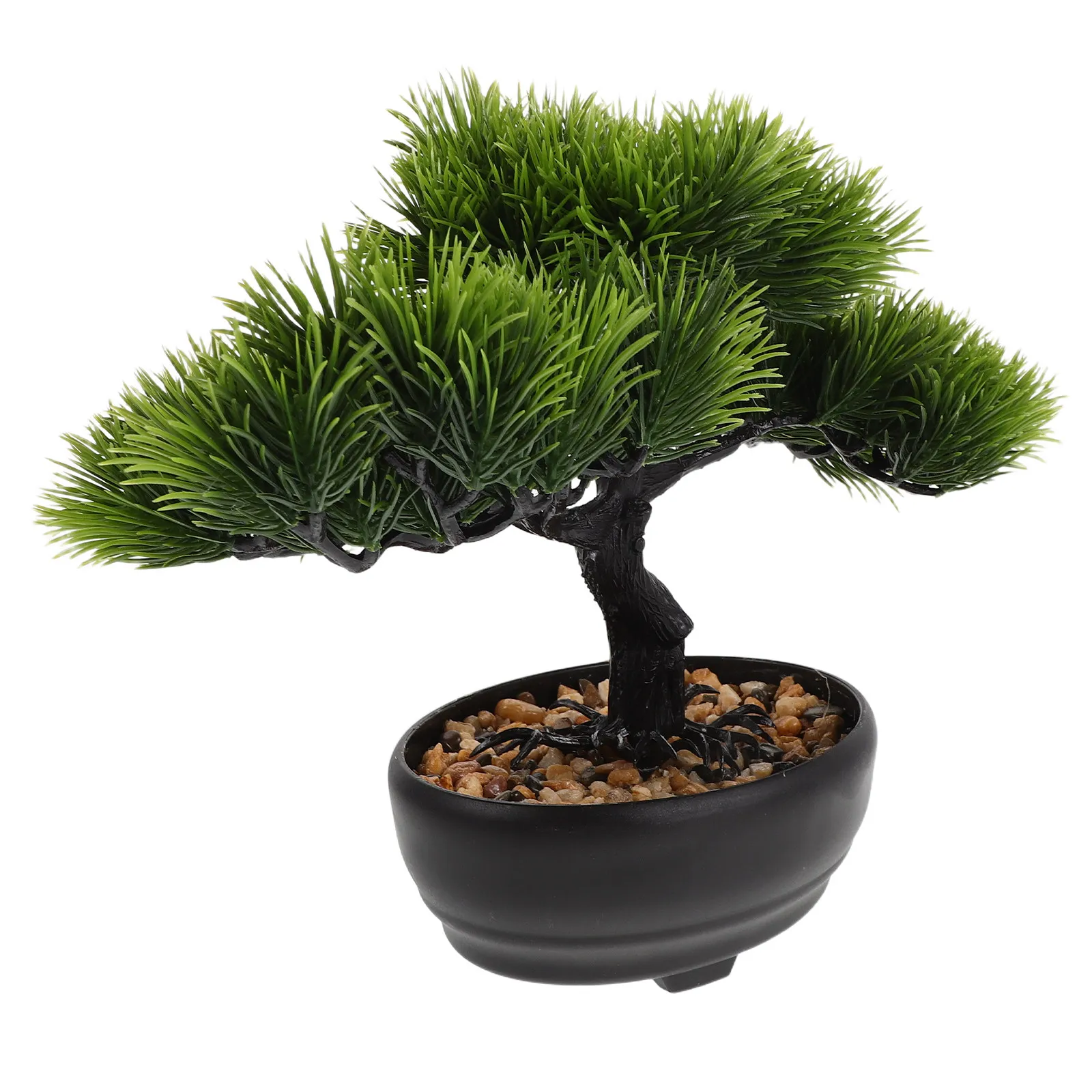 Artificial Pine Bonsai Tree in Pot for Sushi Plate Decor Sashimi Dish Japanese Restaurant Table Ornament Mini Bonsai for Platter view 4
