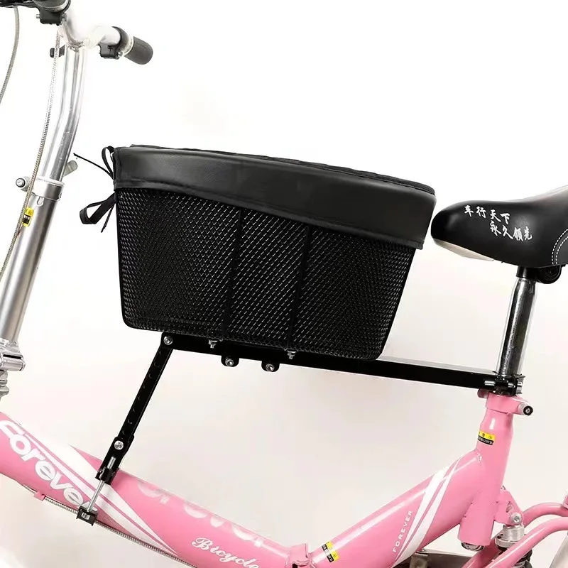 Pet Bike Basket Mountain Bike Shopping Basket Bicycle Front Cat Rack Bag Bicycle Seat Tube Pet Storage Bag Cycling Accessory