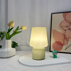Bedroom Table Lamp Glass Decorative Table Lamp Indoor Living Room Desktop Dimming Bedside Lamp Ambient Light