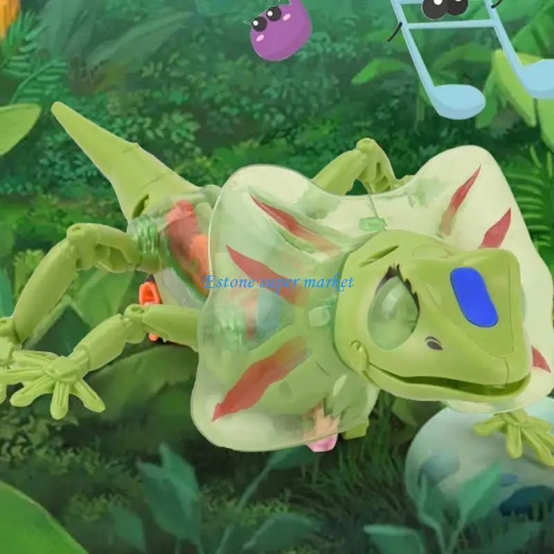 090B wczesna edukacja mechaniczna zabawka jaszczurka obrót przekładni do kreatywnej stymulacji