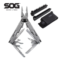 SOG 21 in 1 PowerAccess Deluxe Multitool Military Tactical Folding Multitool Pliers EDC Multi-Purpose Camp Survival Tools PA2001