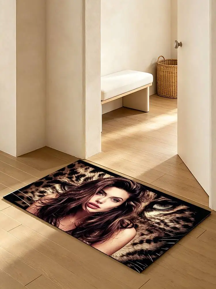 Actor-Angelina J-Jolie Voight Soft Absorbent Decorative Floor Mat for Bathroom Entryway Living Room