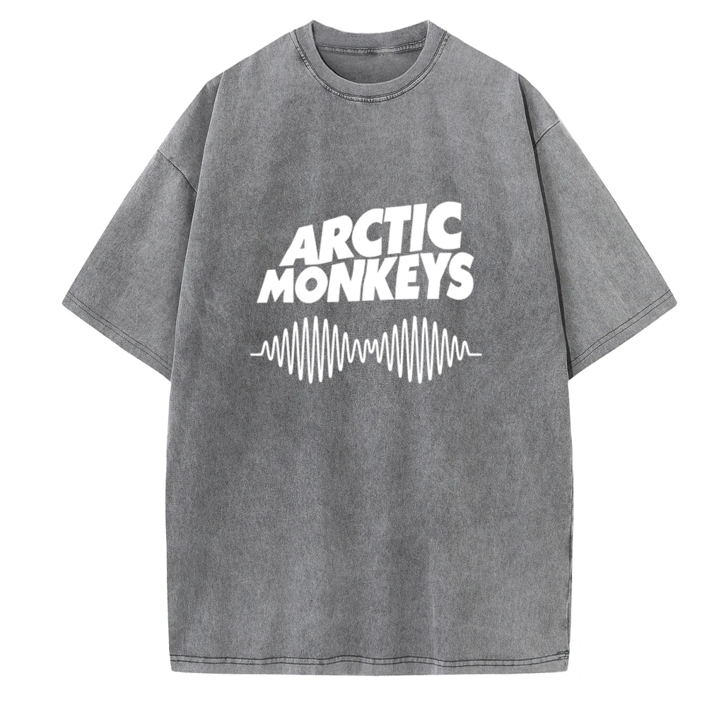 Arctic Monkeys AM 2024 Shirts Vintage Harajuku Short Sleeve Summer Music Fans Gift Cotton Unisex O-Neck Regular