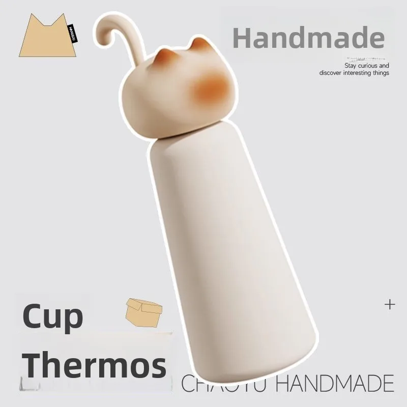 

Cute Pattern Portable Insulated Water Bottle for Girls High School Students High Aesthetic Value Super Cute Water Cup