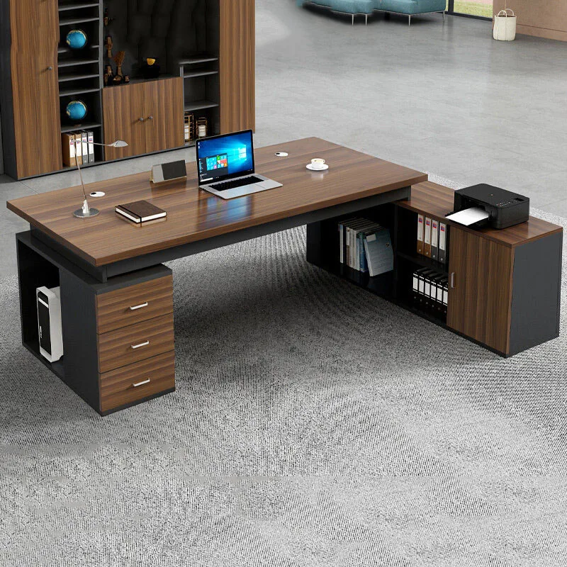 chinese style big size office desk Minimalist design modern aesthetic office desk Universal escritorio oficina home furniture