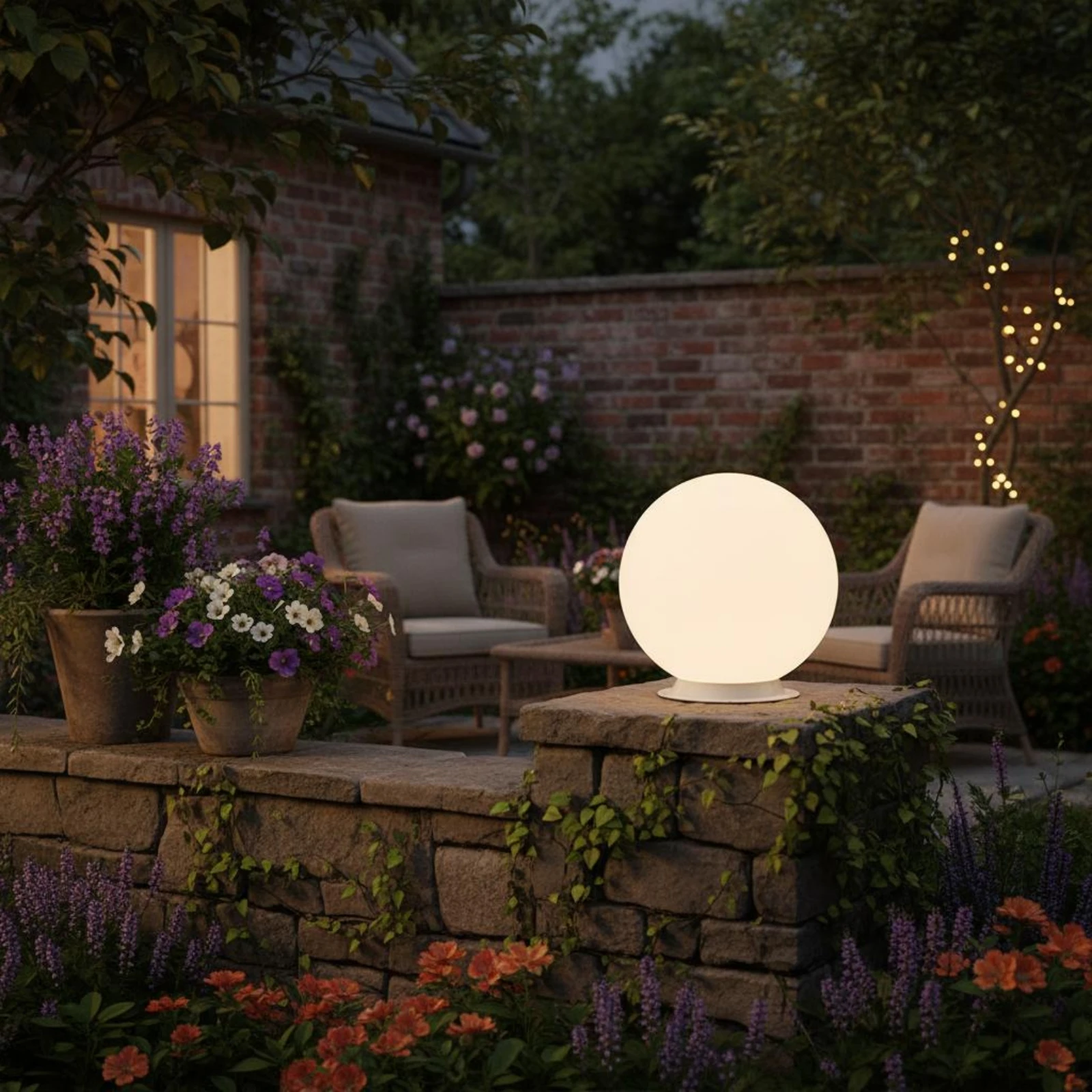 Lampe solaire pour poteau, lum - Outdoor Lighting Globes avis et prix