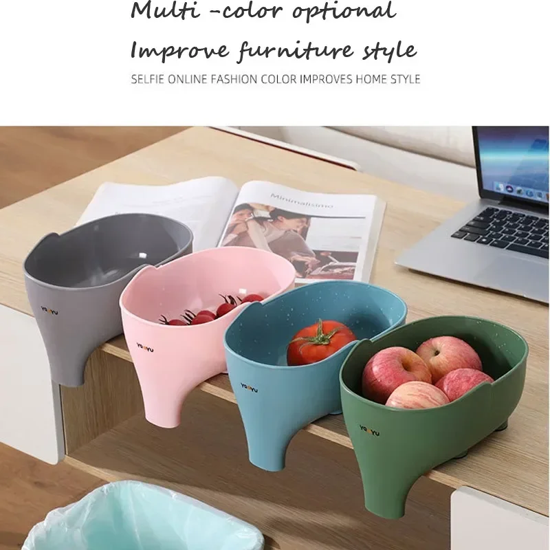 Sink Strainer Elephant Sculpt Leftover Drain Basket Fruit and Vegetable Washing Basket Hanging Drainer Rack Kitchen Accessories