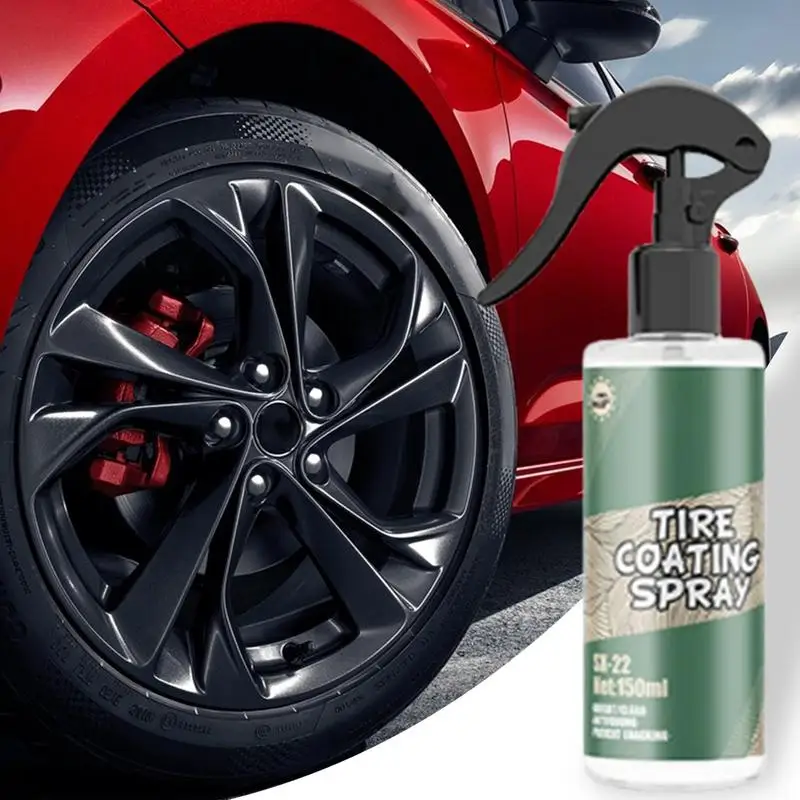 Spray nettoyant pour jante de voiture avec éponge et serviette, 150ml, agent de polissage, détails automobiles